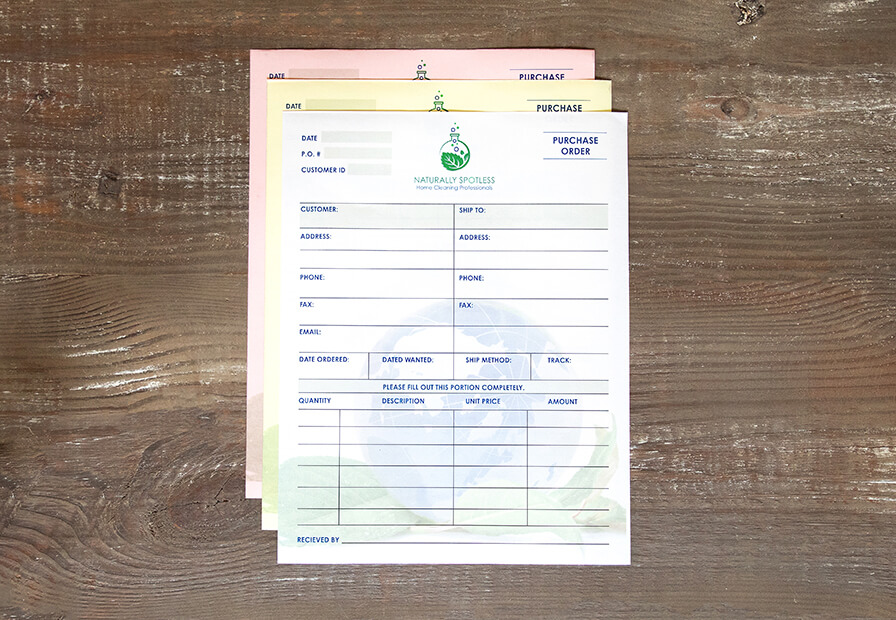 3 Part NCR Pads Invoice, Receipt, Order, Delivery Note Pads