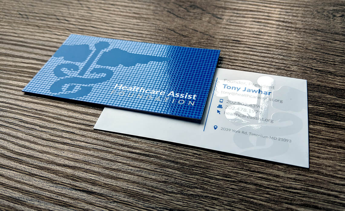 Square Silk Business Cards with Foil - 36pt   » Business  Card Printing Specialists 